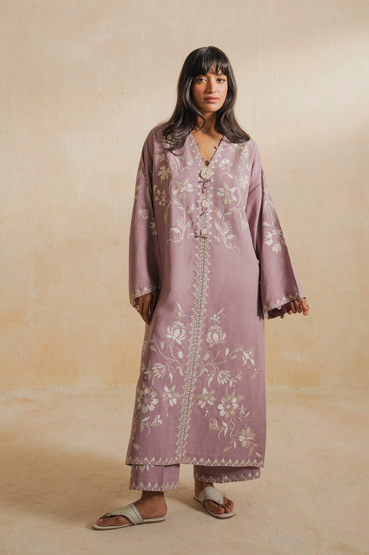 Elan | Indigene Pret | NOORE (ERW-21577) - Luxury Dress - available at Maria Faisal in UK and USA.