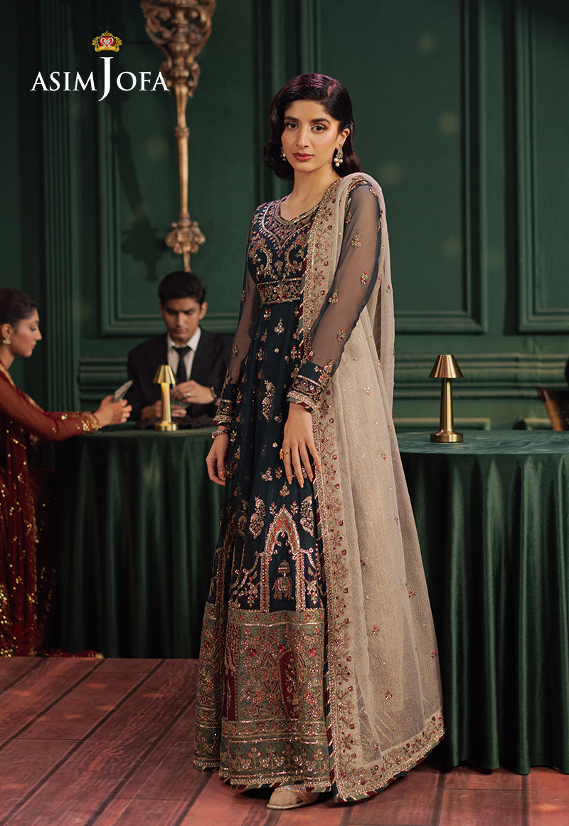 Asim Jofa | Premium Festive | AJPF-39 - Designer Dress with Intricate embroidery and embellishments. Shop elegent wedding dress at Maria Faisal.