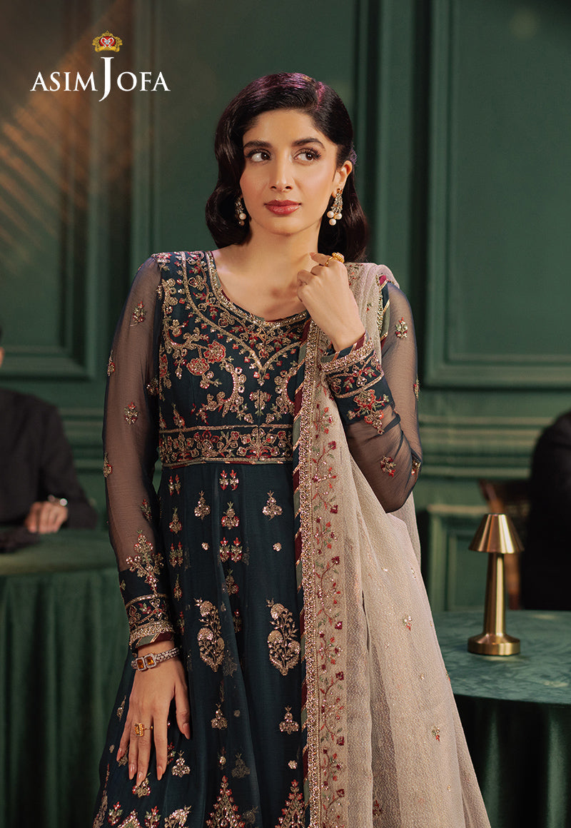 Asim Jofa | Premium Festive | AJPF-39 - Designer Dress with Intricate embroidery and embellishments. Shop elegent wedding dress at Maria Faisal.