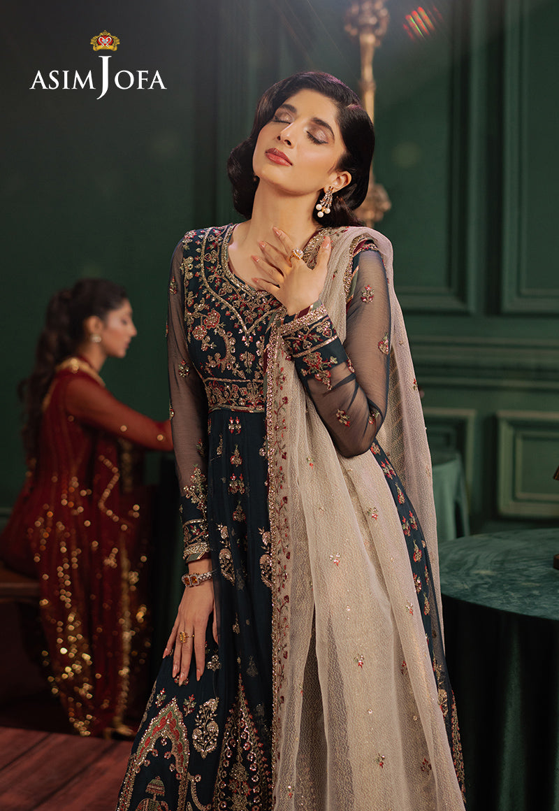 Asim Jofa | Premium Festive | AJPF-39 - Designer Dress with Intricate embroidery and embellishments. Shop elegent wedding dress at Maria Faisal.