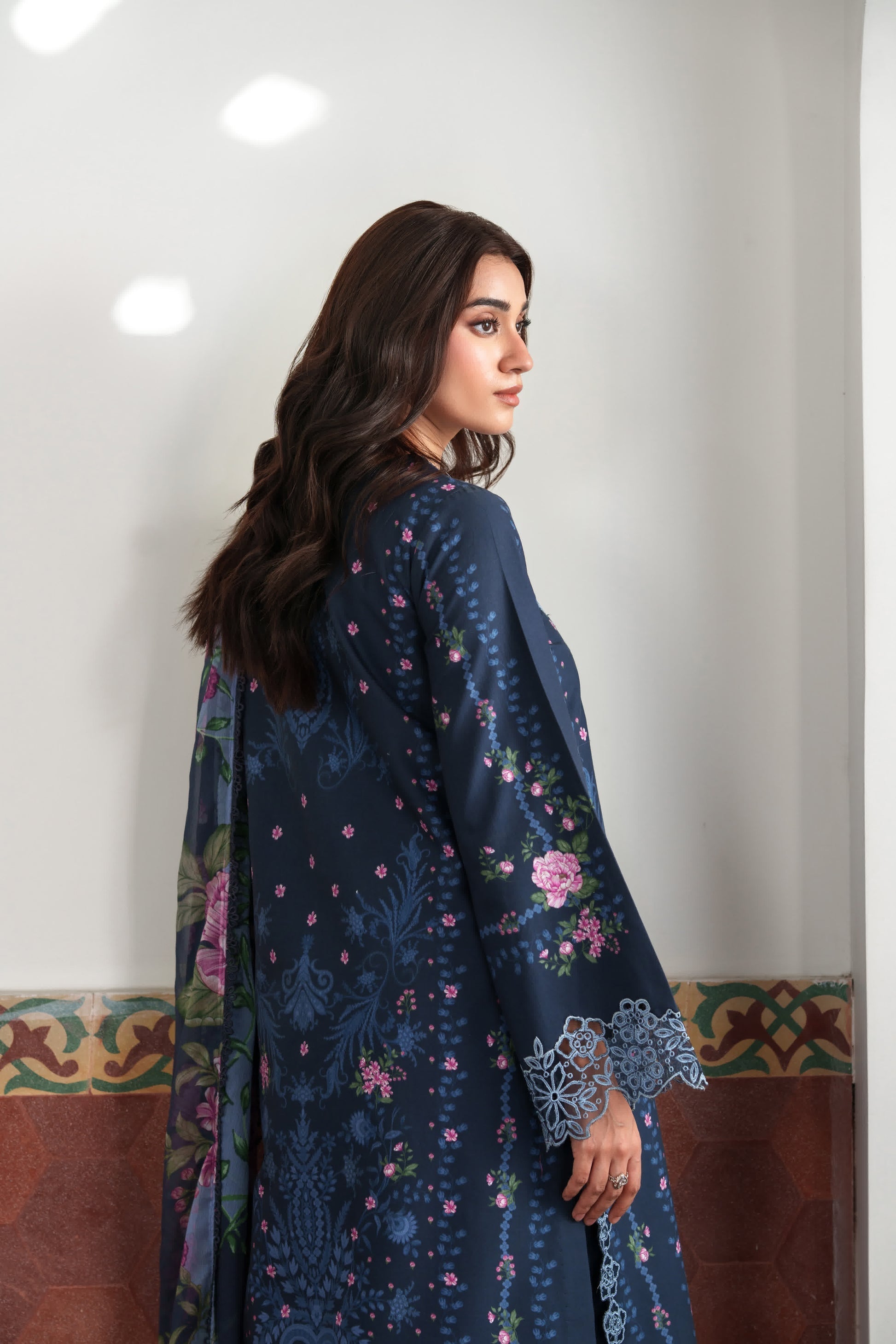 Neeshay | Summer Lines | NOIRELLE - Luxury Dress - available at Maria Faisal in UK and USA.