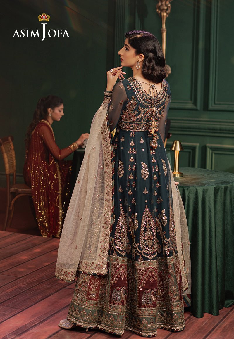 Asim Jofa | Premium Festive | AJPF-39 - Designer Dress with Intricate embroidery and embellishments. Shop elegent wedding dress at Maria Faisal.