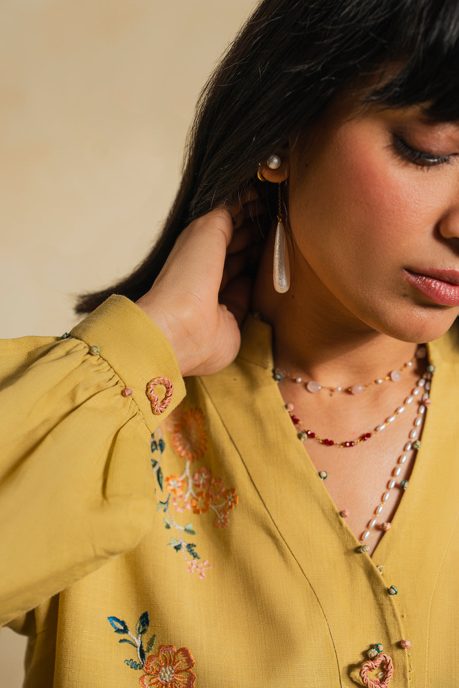 Elan | Indigene Pret |AYLA (ERW-21574) - Luxury Dress - available at Maria Faisal in UK and USA.