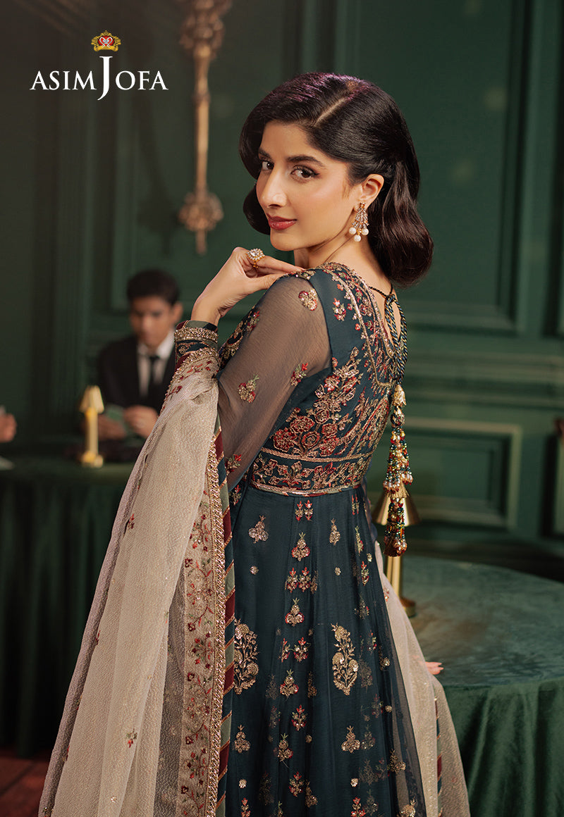Asim Jofa | Premium Festive | AJPF-39 - Designer Dress with Intricate embroidery and embellishments. Shop elegent wedding dress at Maria Faisal.
