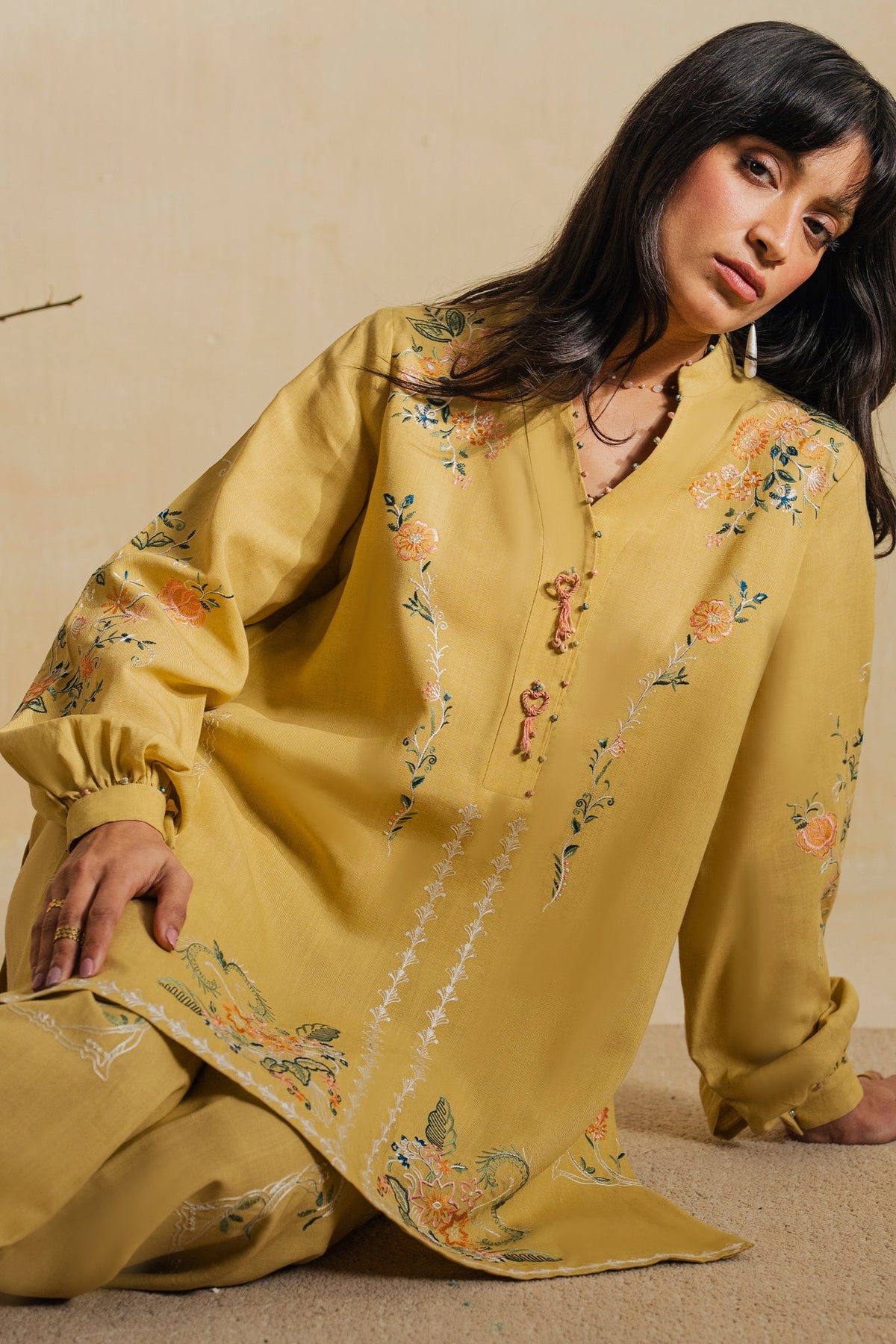 Elan | Indigene Pret |AYLA (ERW-21574) - Luxury Dress - available at Maria Faisal in UK and USA.