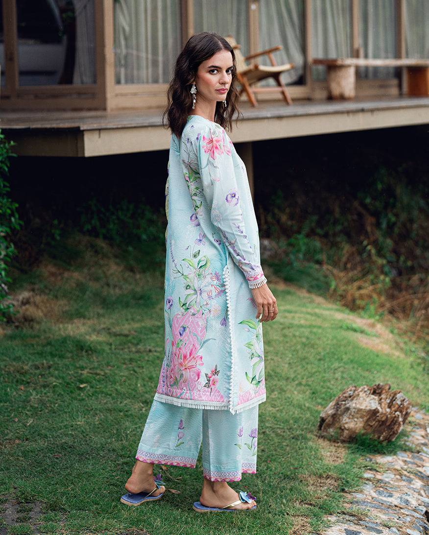 Roheenaz | Garden Veal Printed Lawn 25 | Twilight Fizz by Maria Faisal - Registered Vendor of : Roheenaz - type : Ladies Clothes - 100% original wedding dresses