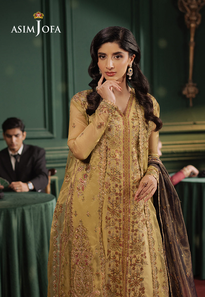 Asim Jofa | Premium Festive | AJPF-26 - Designer Dress with Intricate embroidery and embellishments. Shop elegent wedding dress at Maria Faisal.