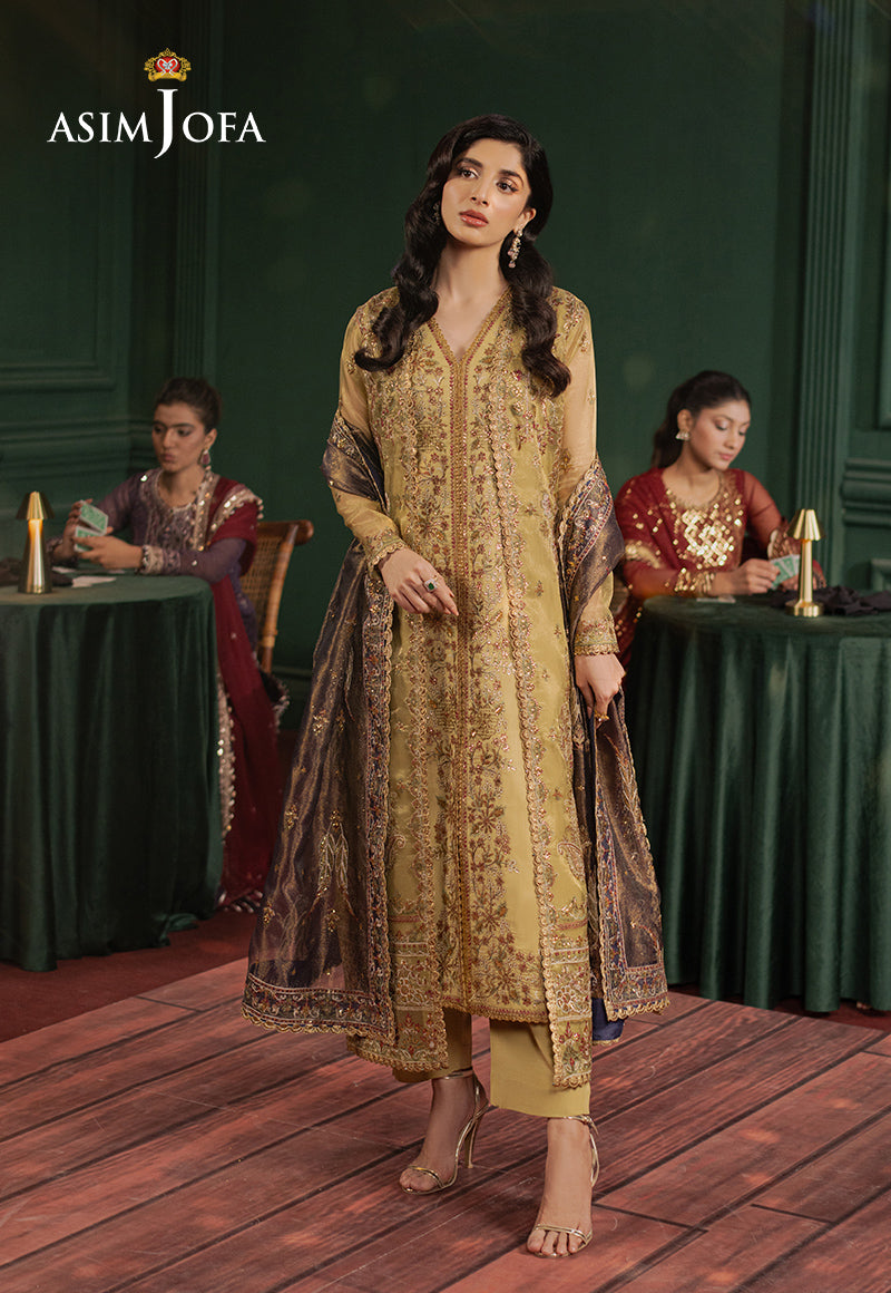 Asim Jofa | Premium Festive | AJPF-26 - Designer Dress with Intricate embroidery and embellishments. Shop elegent wedding dress at Maria Faisal.