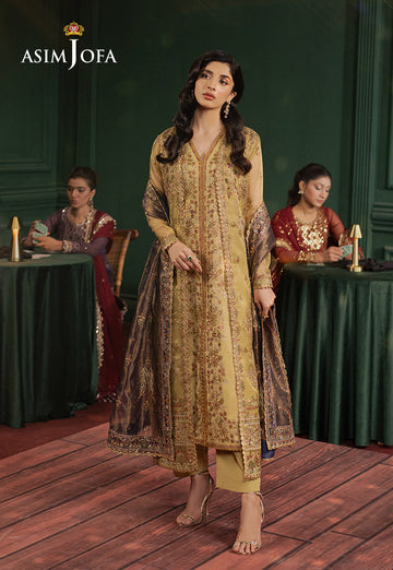 Asim Jofa | Premium Festive | AJPF-26 - Designer Dress with Intricate embroidery and embellishments. Shop elegent wedding dress at Maria Faisal.