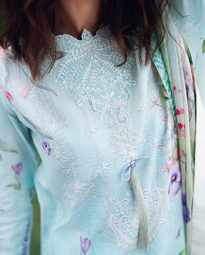 Roheenaz | Garden Veal Printed Lawn 25 | Twilight Fizz by Maria Faisal - Registered Vendor of : Roheenaz - type : Ladies Clothes - 100% original wedding dresses
