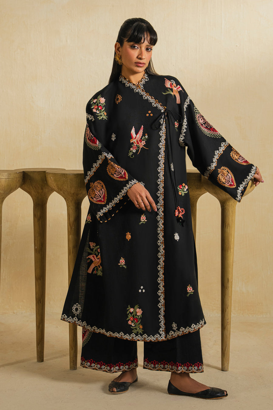 Elan | Indigene Pret |LAYL (ERW-21578) - Luxury Dress - available at Maria Faisal in UK and USA.