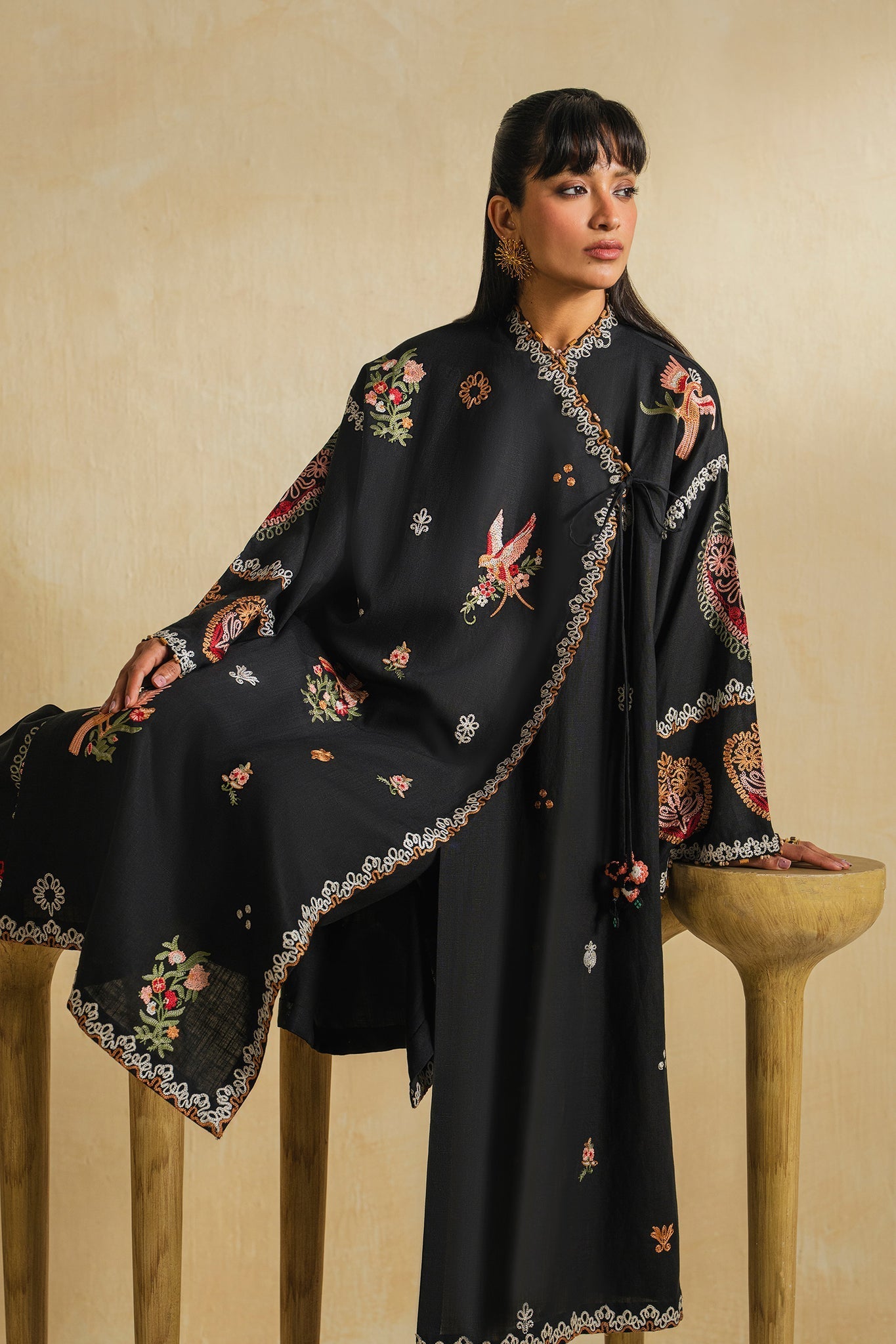 Elan | Indigene Pret |LAYL (ERW-21578) - Luxury Dress - available at Maria Faisal in UK and USA.