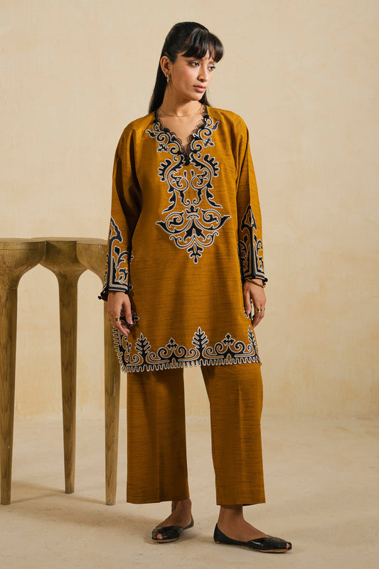 Elan | Indigene Pret |AARIZ (ERW-21580) - Luxury Dress - available at Maria Faisal in UK and USA.