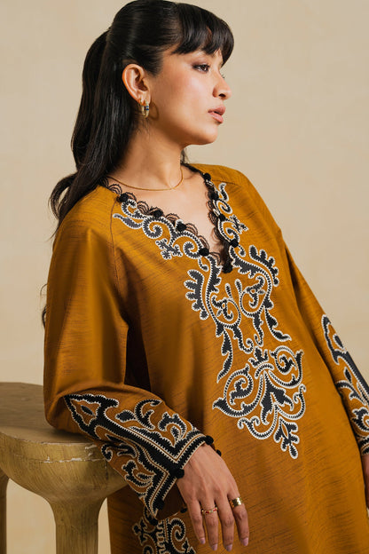 Elan | Indigene Pret |AARIZ (ERW-21580) - Luxury Dress - available at Maria Faisal in UK and USA.