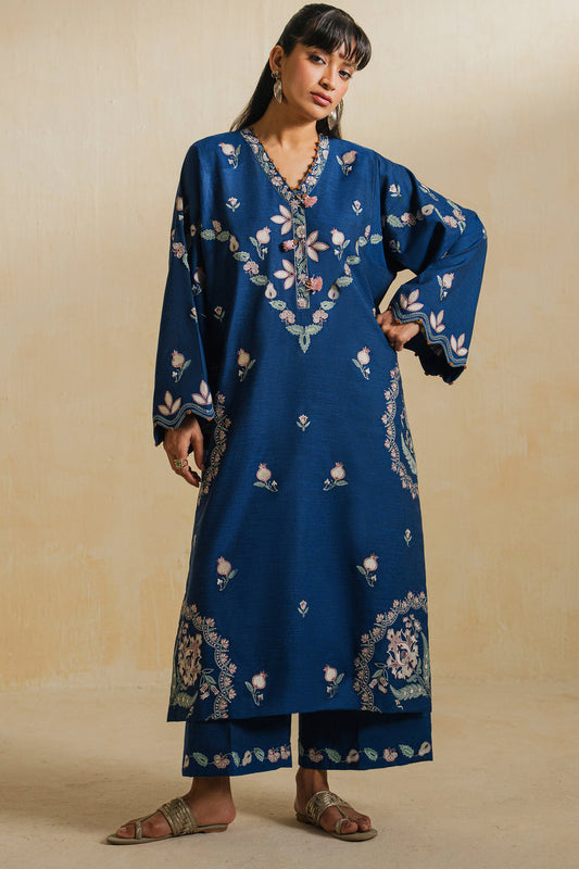 Elan | Indigene Pret |RAYAN (ERW-21582) - Luxury Dress - available at Maria Faisal in UK and USA.