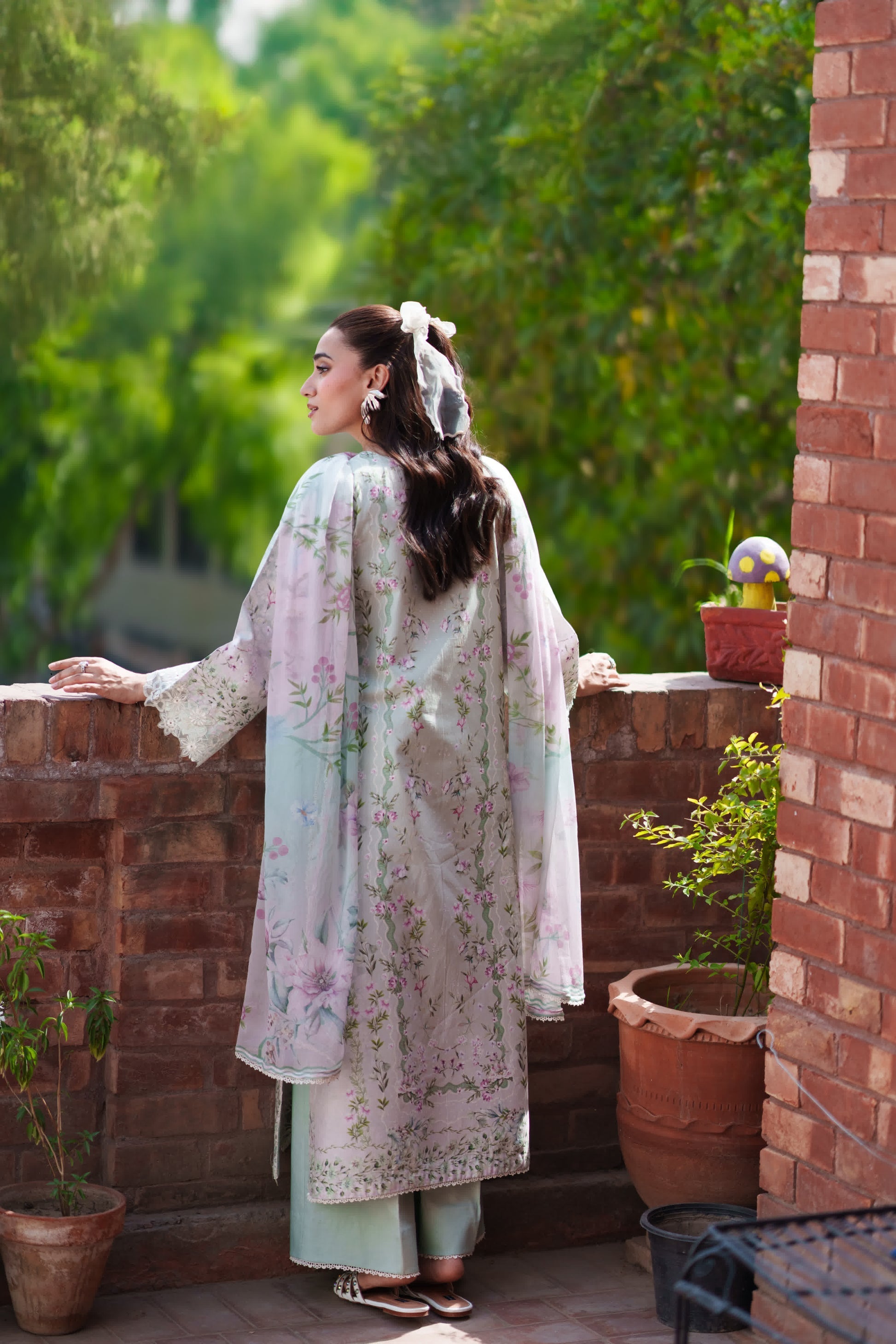 Neeshay | Summer Lines | AVELINE - Luxury Dress - available at Maria Faisal in UK and USA.