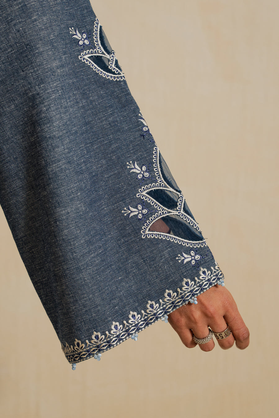 Elan | Indigene Pret | SAHAR (ERW-21579) - Luxury Dress - available at Maria Faisal in UK and USA.