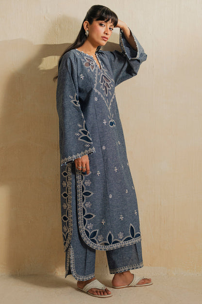 Elan | Indigene Pret | SAHAR (ERW-21579) - Luxury Dress - available at Maria Faisal in UK and USA.