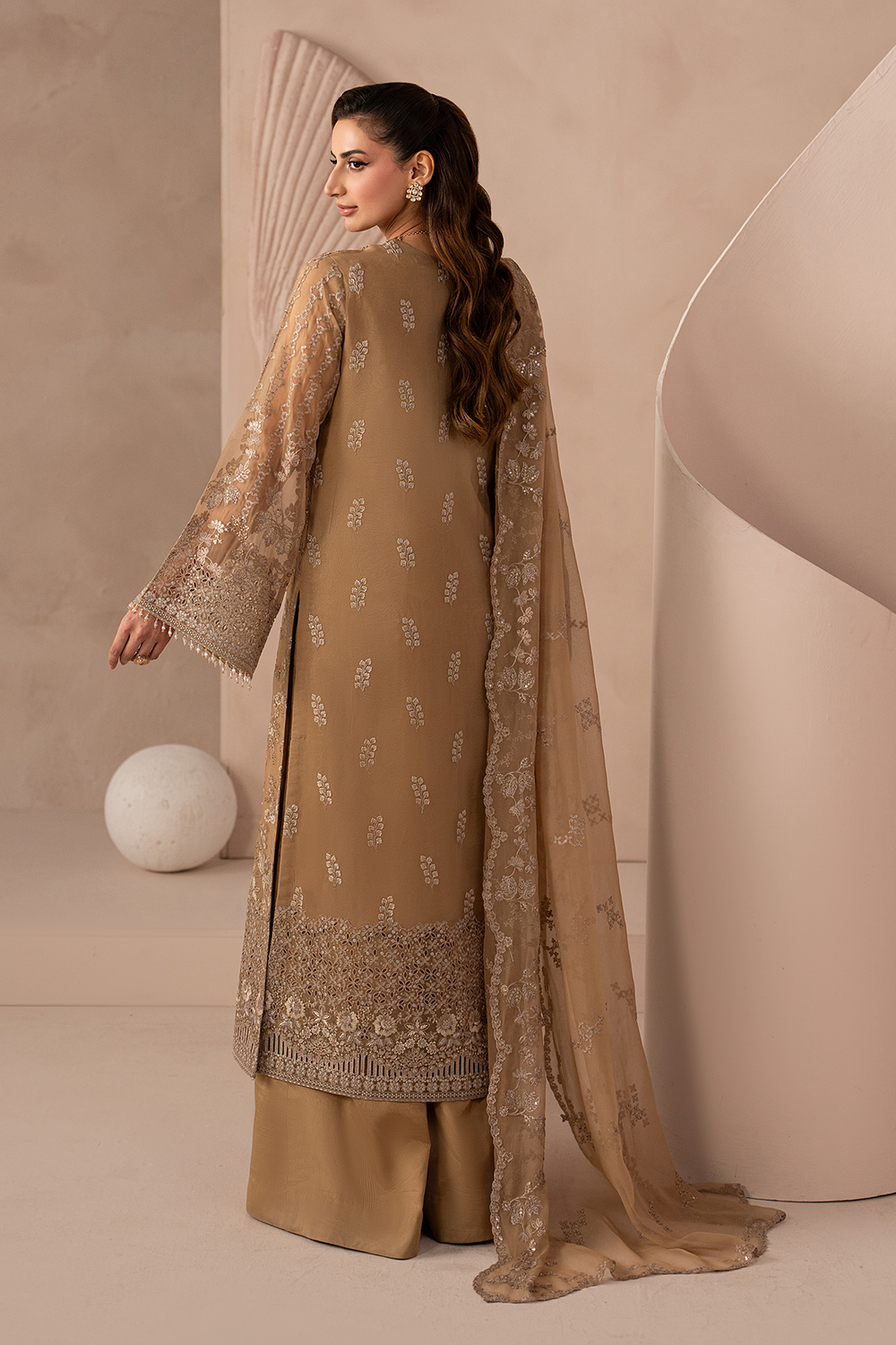 Lavish Premium | Izhare Muhabbat | Golden Charm - Formal Dress - available at Maria Faisal in UK and USA.