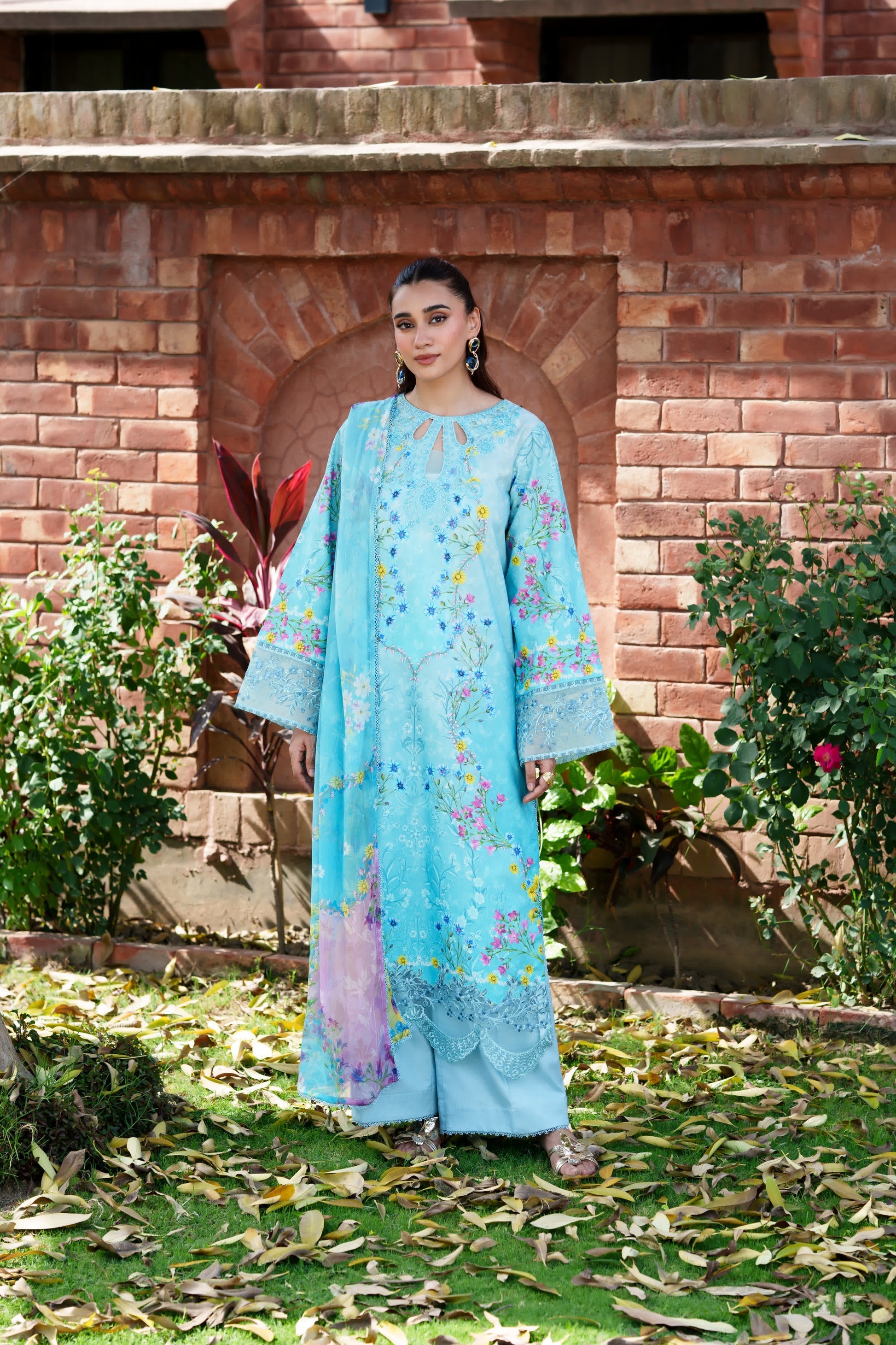 Neeshay | Summer Lines | CELESTIA - Luxury Dress - available at Maria Faisal in UK and USA.