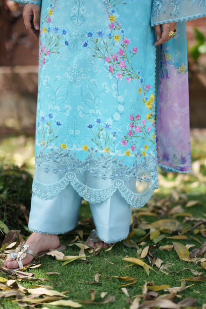 Neeshay | Summer Lines | CELESTIA - Luxury Dress - available at Maria Faisal in UK and USA.