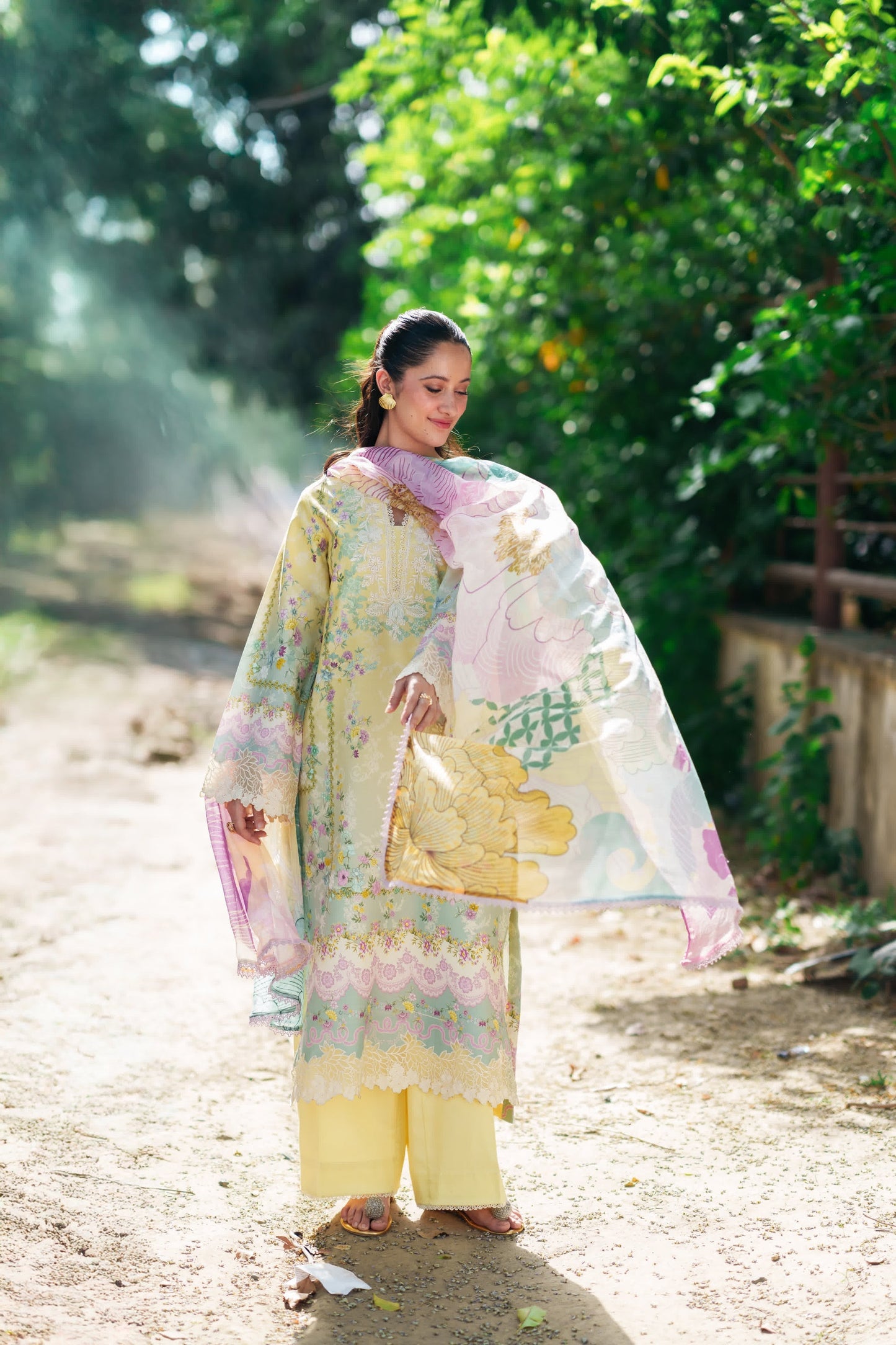 Neeshay | Summer Lines | VIRELIA - Luxury Dress - available at Maria Faisal in UK and USA.