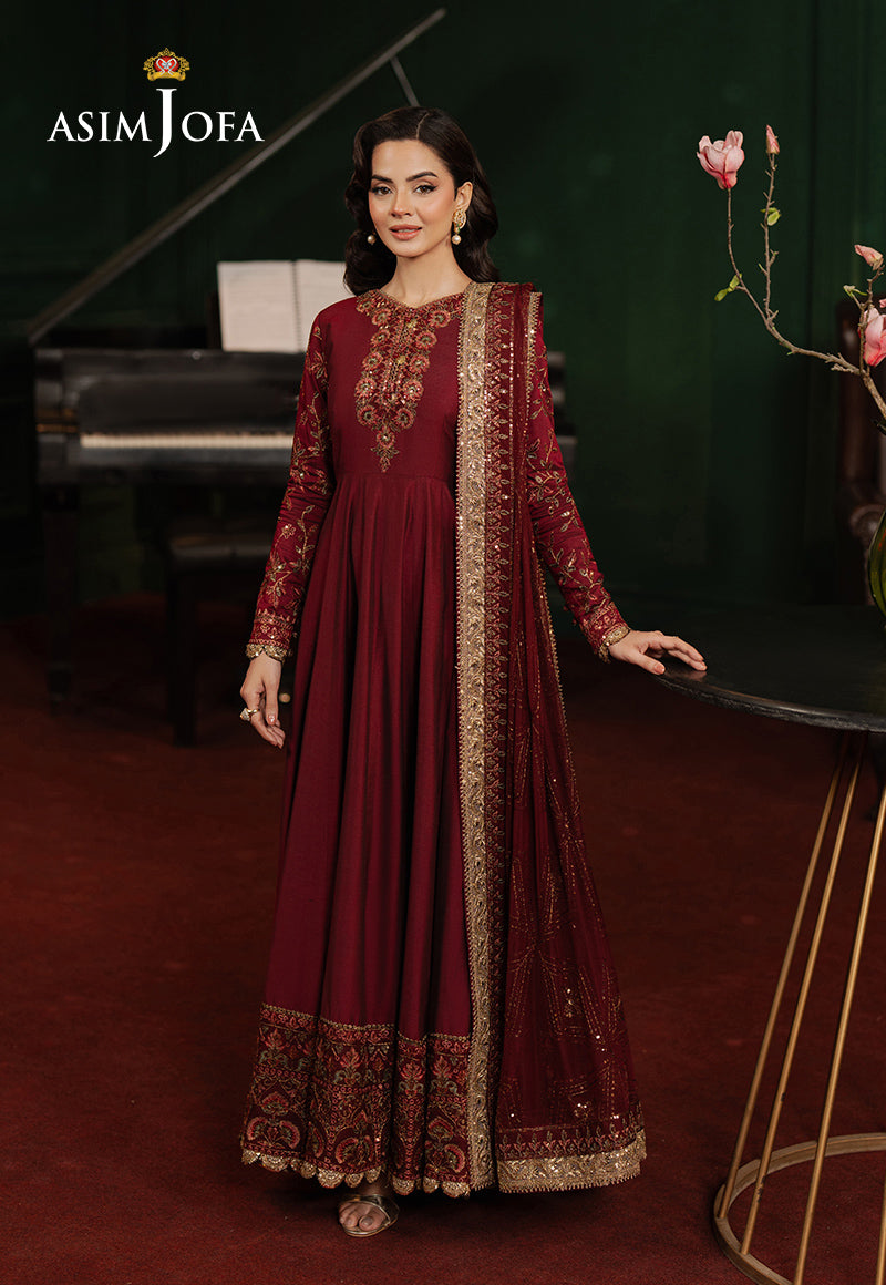 Asim Jofa | Premium Festive | AJPF-15 - Designer Dress with Intricate embroidery and embellishments. Shop elegent wedding dress at Maria Faisal.
