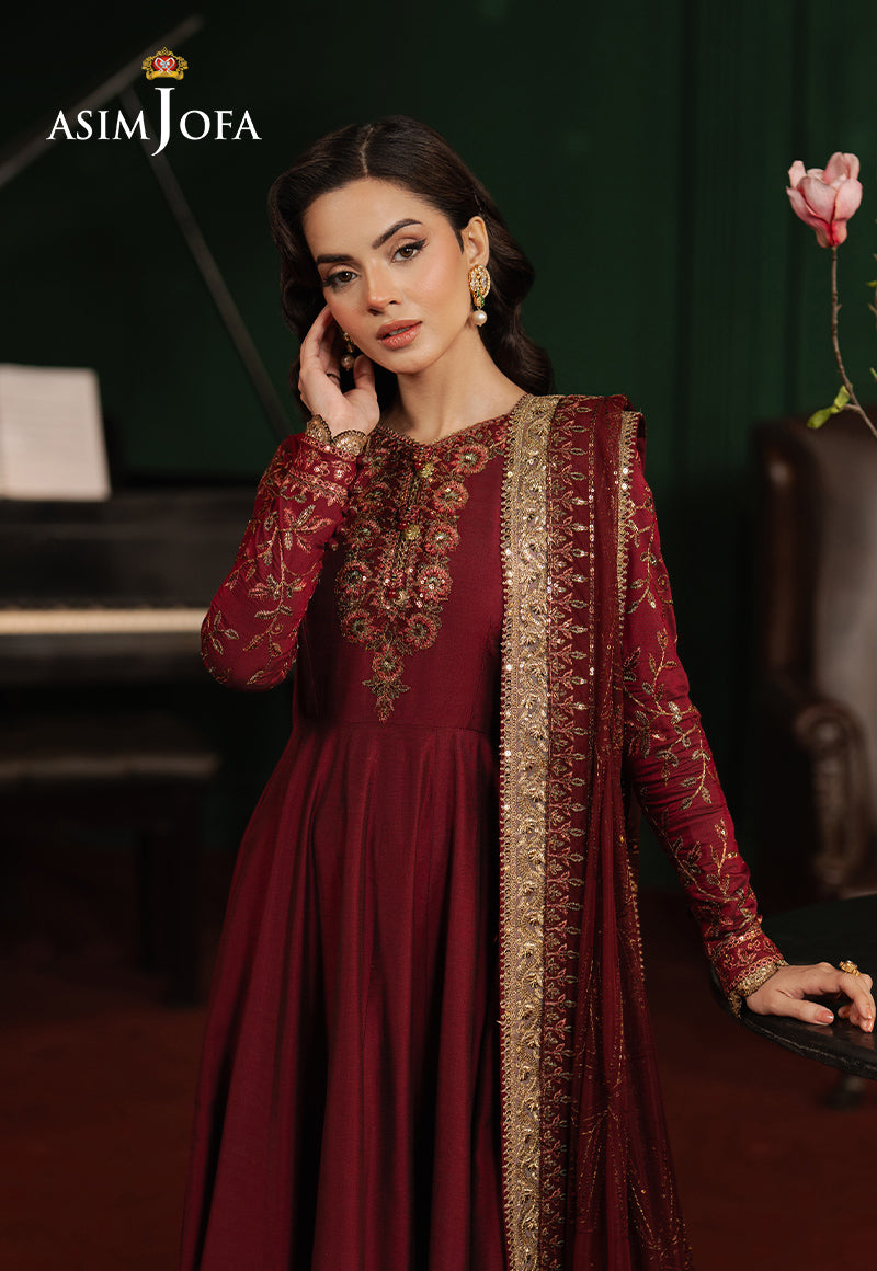 Asim Jofa | Premium Festive | AJPF-15 - Designer Dress with Intricate embroidery and embellishments. Shop elegent wedding dress at Maria Faisal.
