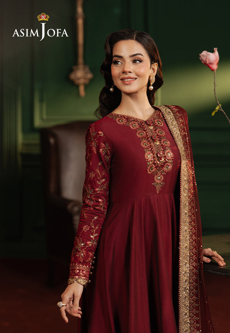 Asim Jofa | Premium Festive | AJPF-15 - Designer Dress with Intricate embroidery and embellishments. Shop elegent wedding dress at Maria Faisal.