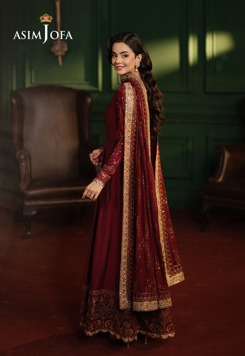 Asim Jofa | Premium Festive | AJPF-15 - Designer Dress with Intricate embroidery and embellishments. Shop elegent wedding dress at Maria Faisal.