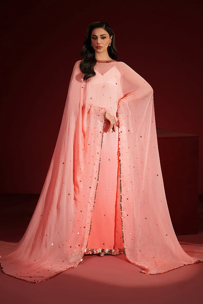 Fozia Khalid | Ombre Luxe | Opulent - Luxury Dress - available at Maria Faisal in UK and USA.