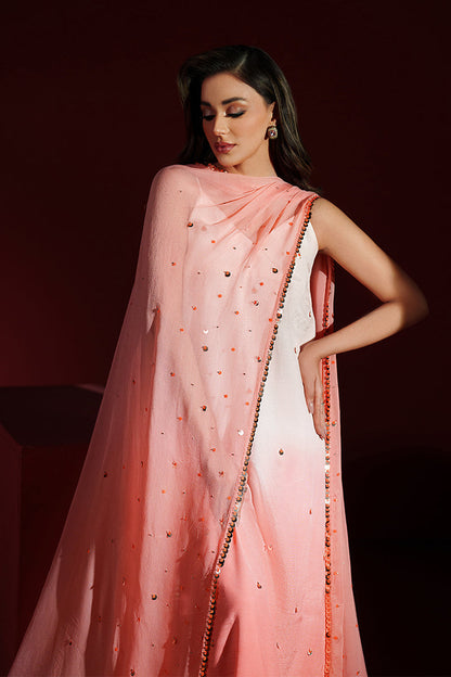 Fozia Khalid | Ombre Luxe | Opulent - Luxury Dress - available at Maria Faisal in UK and USA.