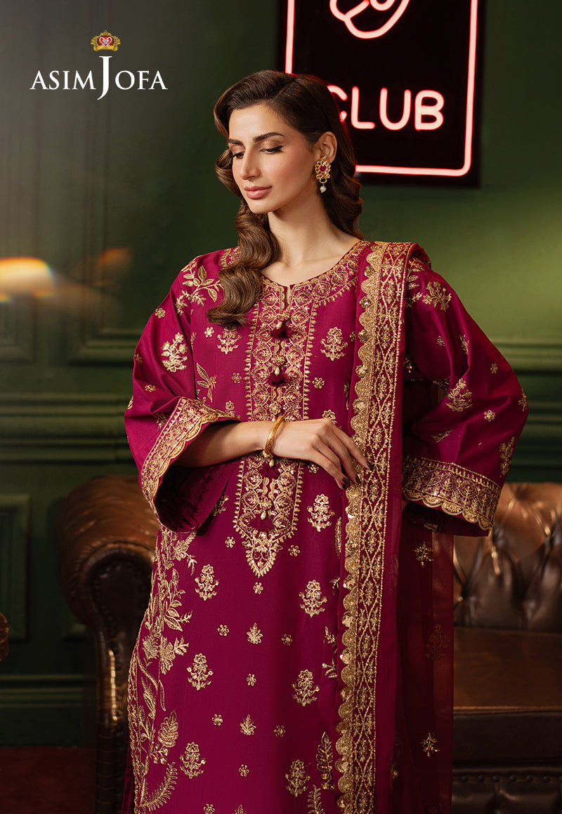 Asim Jofa | Premium Festive | AJPF-13 - Designer Dress with Intricate embroidery and embellishments. Shop elegent wedding dress at Maria Faisal.