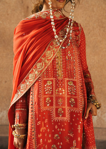 Crimson | Silk Eid Pret | Patakha - Scarlet