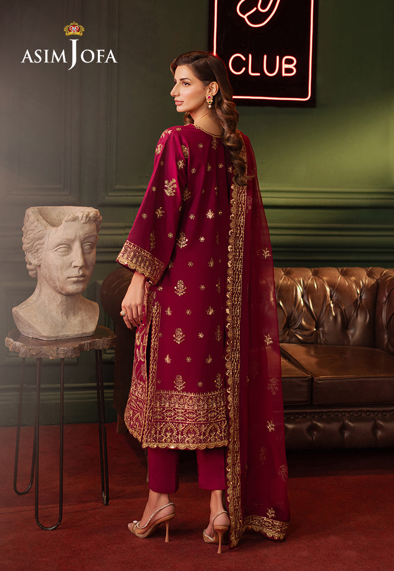 Asim Jofa | Premium Festive | AJPF-13 - Designer Dress with Intricate embroidery and embellishments. Shop elegent wedding dress at Maria Faisal.
