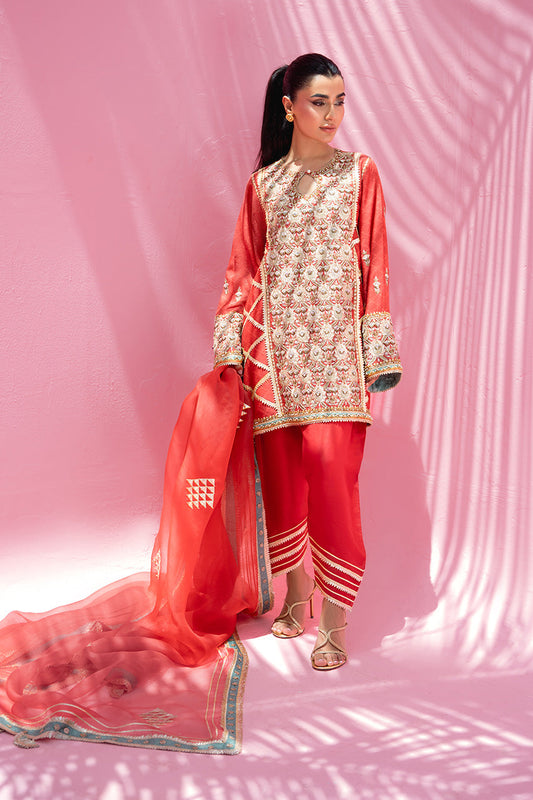 Sania Maskatiya | Summer Festive 26 | Juju - Luxury Dress - available at Maria Faisal in UK and USA.