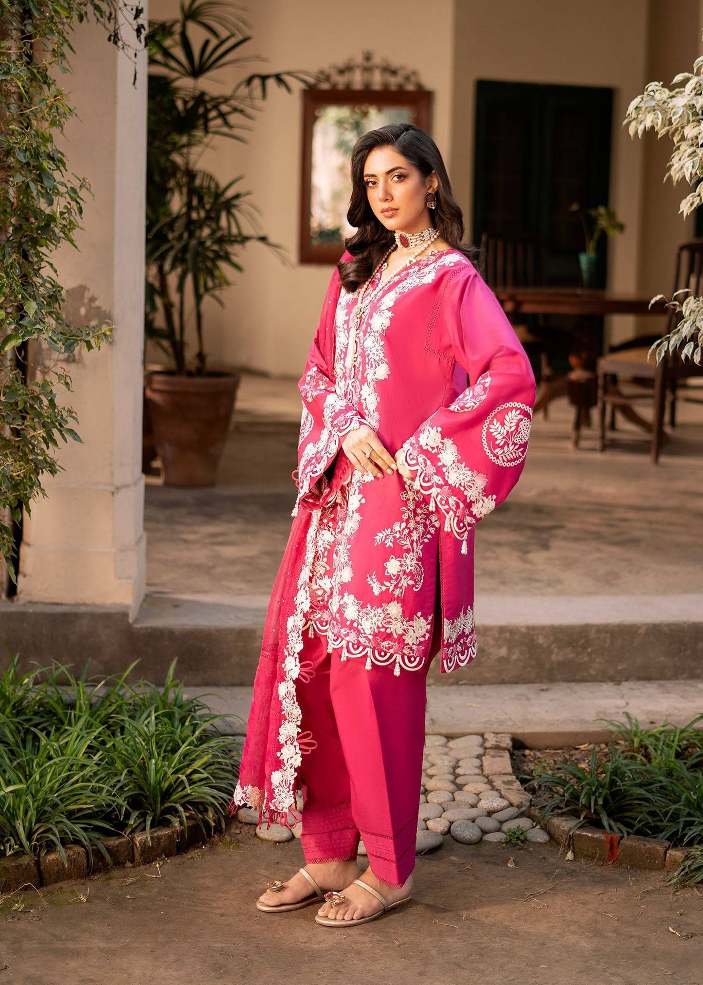 Fozia Khalid | Blossom Festive Lawn 25 | Peonies by Maria Faisal - Registered Vendor of : Fozia Khalid - type : Ladies Clothes - 100% original wedding dresses