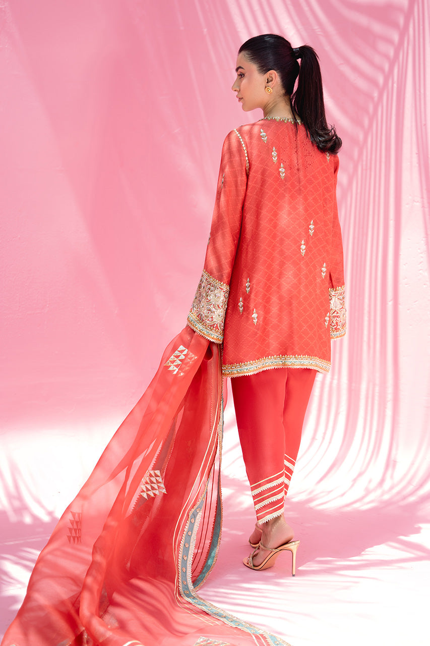 Sania Maskatiya | Summer Festive 26 | Juju - Luxury Dress - available at Maria Faisal in UK and USA.