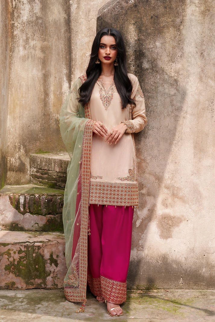 Saad Shaikh | Zaria Festive Pret 25 | SIERRA - Formal Dress - available at Maria Faisal in UK and USA.