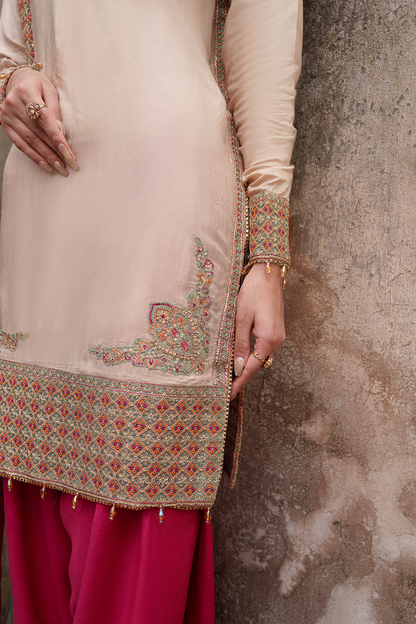 Saad Shaikh | Zaria Festive Pret 25 | SIERRA - Formal Dress - available at Maria Faisal in UK and USA.