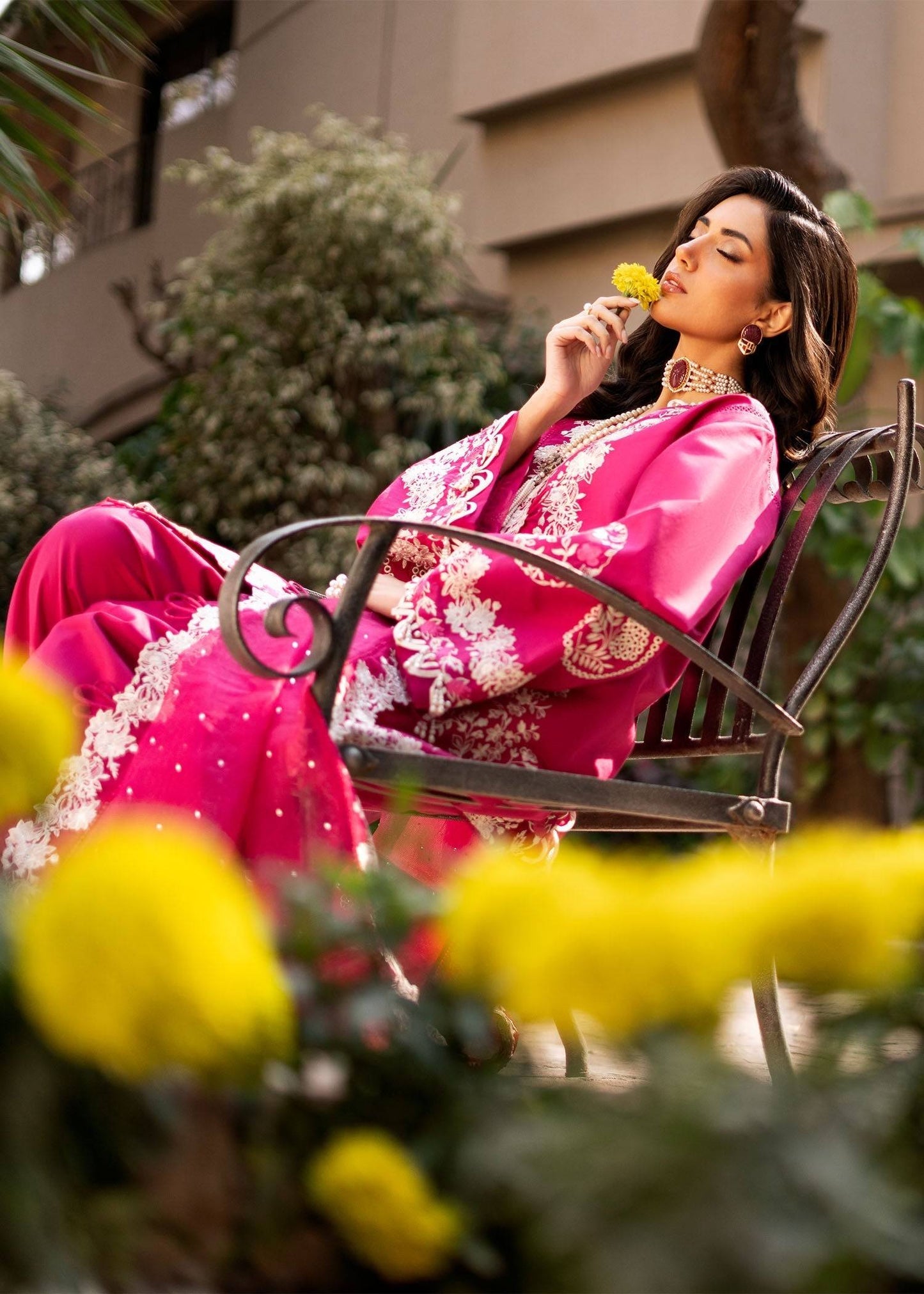 Fozia Khalid | Blossom Festive Lawn 25 | Peonies by Maria Faisal - Registered Vendor of : Fozia Khalid - type : Ladies Clothes - 100% original wedding dresses