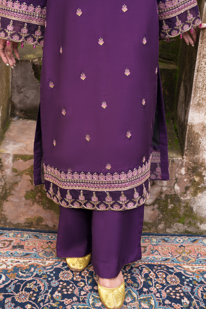 Saad Shaikh | Zaria Festive Pret 25 | RAVEN - Formal Dress - available at Maria Faisal in UK and USA.