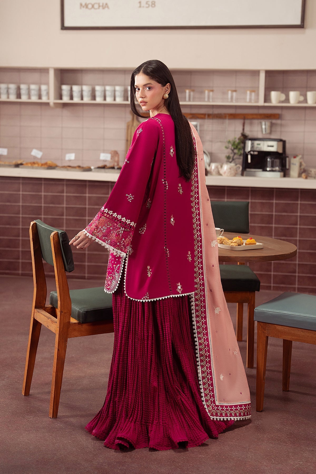 Ayzel | The Brewed 26 | DOPPIO - Formal Dress - available at Maria Faisal in UK and USA.