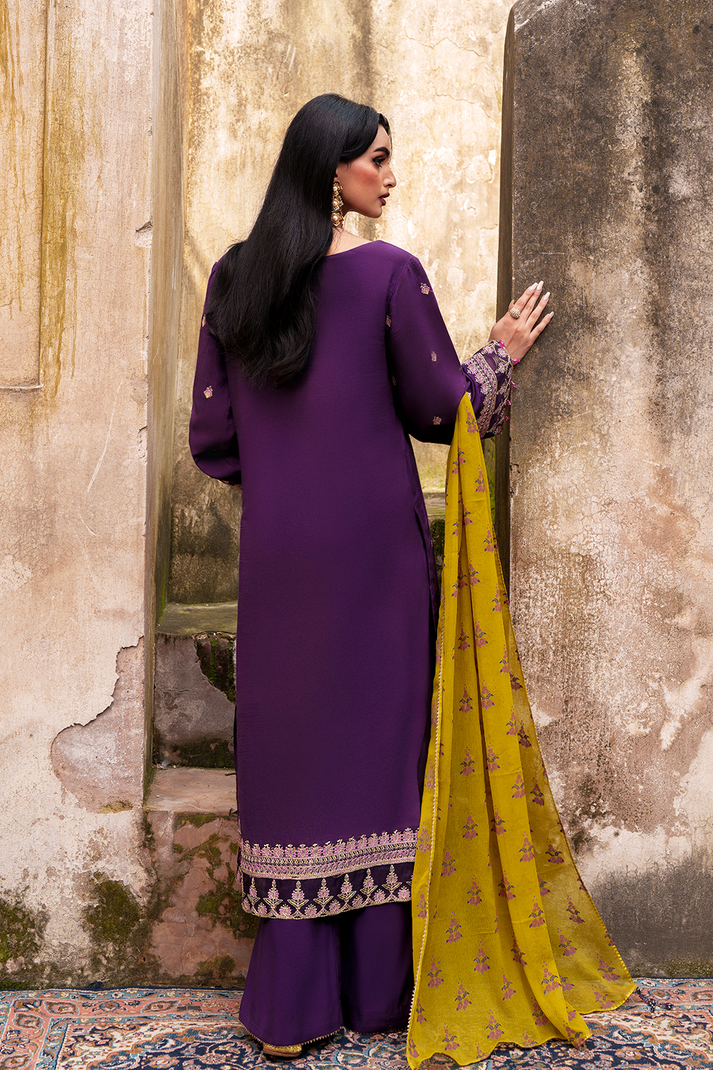 Saad Shaikh | Zaria Festive Pret 25 | RAVEN - Formal Dress - available at Maria Faisal in UK and USA.