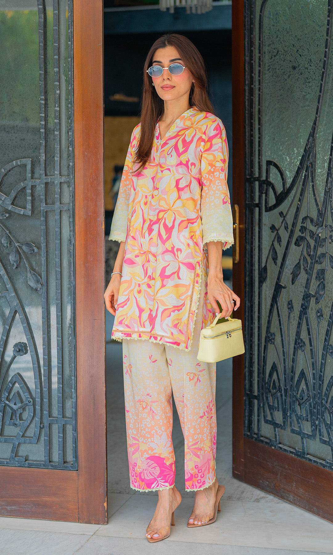 Sahar | Selene Vol 2 | Limonade Pink by Maria Faisal - Registered Vendor of : Sahar - type : Ladies Clothes - 100% original wedding dresses