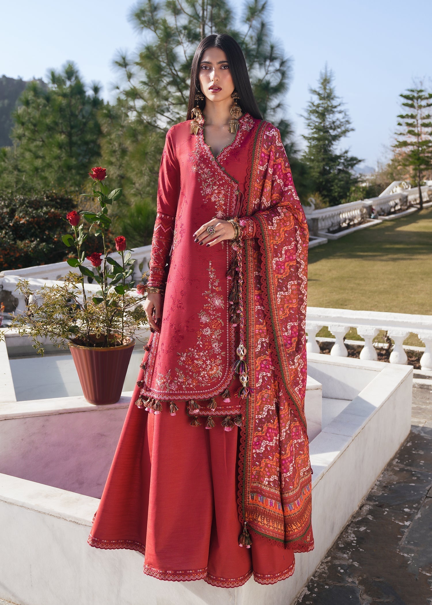 Hussain Rehar | Winter Shawl 24 | Mana - Ladies Clothes - Maria Faisal