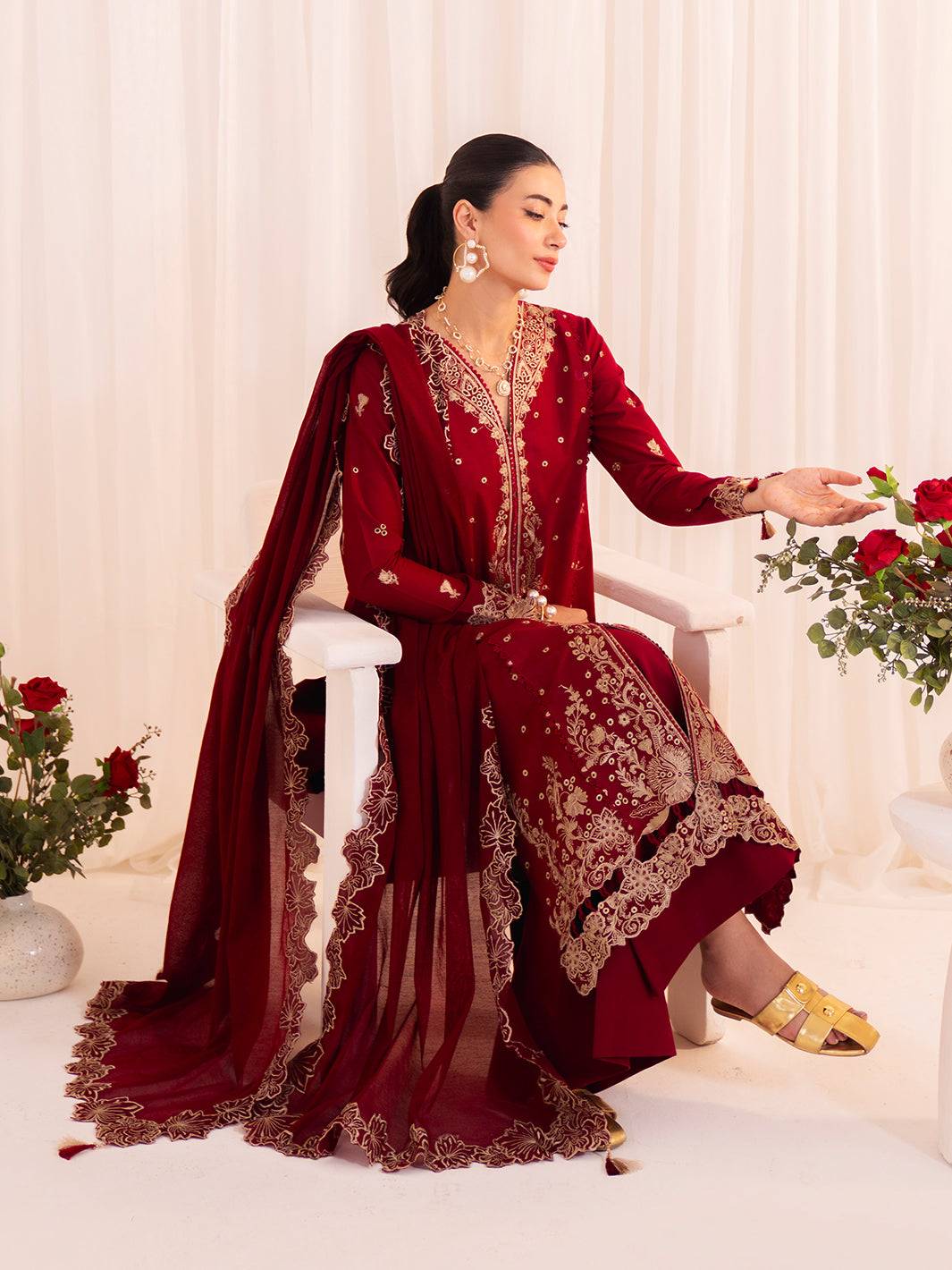 Faiza Faisal | Celine Eid 25 | ELINA by Maria Faisal - Registered Vendor of : Faiza Faisal - type : Ladies Clothes - 100% original wedding dresses