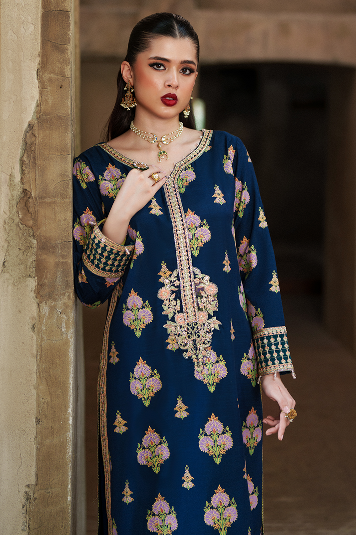 Saad Shaikh | Zaria Festive Pret 25 | SAPPHIRE - Formal Dress - available at Maria Faisal in UK and USA.