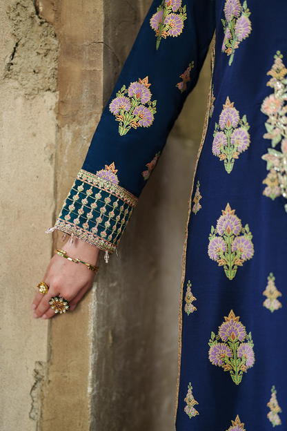 Saad Shaikh | Zaria Festive Pret 25 | SAPPHIRE - Formal Dress - available at Maria Faisal in UK and USA.