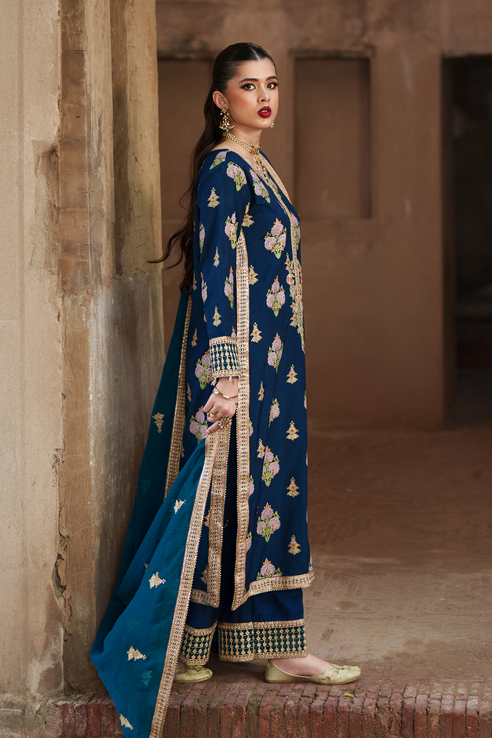 Saad Shaikh | Zaria Festive Pret 25 | SAPPHIRE - Formal Dress - available at Maria Faisal in UK and USA.